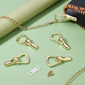 Juego de remaches planos, broches de suspensión para bolsos, anillas en D, cierres de ferretería para fabricación de bolsos, remaches de aleación, tornillos, clips laterales para bolsos - Product Image 5