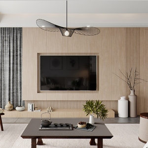 خزائن خشبية مستوحاة من الطراز الياباني بمقاسات مخصصة، حلول للمنزل بأكمله، أثاث غرفة معيشة بسيط وعملي - Product Image 3