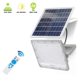 Reflector LED Solar de 100W~400W, IP65, Montaje en Pared o Poste, con Batería de Litio, 6000K Luz Diurna, para Jardín, Cuerpo de ABS, Certificado ROHS - Product Image 2