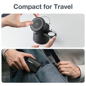 <span class=keywords><strong>Cargador</strong></span> Inalámbrico Magnético 3 en 1, Estación de Carga Plegable de Viaje para <span class=keywords><strong>iPhone</strong></span> 17/16/15 y para Reloj, Productos Más Vendidos 2025 - Product Image 3
