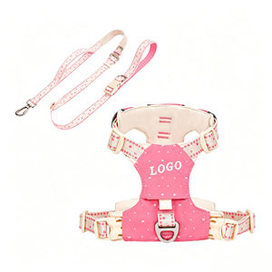 Arnés y correa plegables para perros, fáciles de guardar, transpirables, de liberación rápida, antipull, para perros pequeños y medianos. - Product Image 3