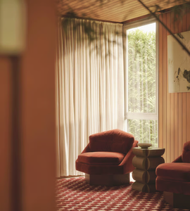 Tối giản cổ điển độc đáo lục giác phòng khách ghế bành nhung vải giải trí phòng chờ rắn sồi xoay ghế sofa - Product Image 1