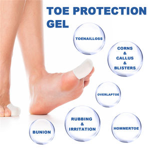 South Moon soft gel protezioni per le <span class=keywords><strong>dita</strong></span> <span class=keywords><strong>dei</strong></span> <span class=keywords><strong>piedi</strong></span> attrito antigraffio gel toe cover calli blister riduzione della punta protezione gel morbido - Product Image 2