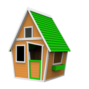 Venta al por mayor al aire libre patio jardín moderno impermeable de garaje de madera casa de muñecas verde los <span class=keywords><strong>niños</strong></span> armario de madera de Casa de juegos para los <span class=keywords><strong>niños</strong></span> - Product Image 5
