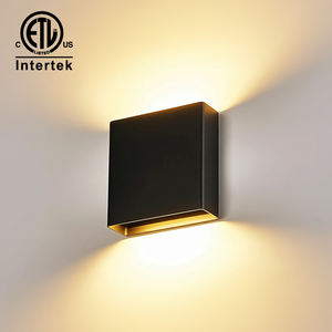 Lámpara <span class=keywords><strong>de</strong></span> Pared Exterior Negra con Iluminación <span class=keywords><strong>de</strong></span> 2 Lados, Certificación ETL FCC, Lámpara <span class=keywords><strong>de</strong></span> Pared Exterior <span class=keywords><strong>de</strong></span> Aluminio, Linterna <span class=keywords><strong>para</strong></span> Garaje, Lámpara <span class=keywords><strong>para</strong></span> <span class=keywords><strong>Casa</strong></span> - Product Image 2