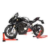 Modèle de moto miniature en métal moulé sous pression à l'échelle 1:6 M6-8B V4S avec effets multiples Son/Lumière/Fumée/Chaîne mobile Jouet de bureau Vente en gros