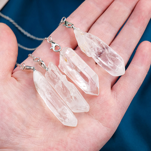 Mặt dây chuyền đá thạch anh trong suốt tự nhiên, dạng quả cầu, dùng để chữa bệnh - Product Image 3