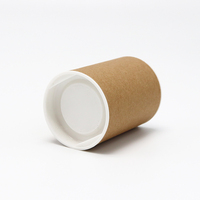 Tube Cylindrique en Papier Kraft Recyclable pour Cosmétiques, Logo Personnalisé, Doublure PE, Option Push-up, Vente en Gros OEM pour Soins de la Peau, Déodorant, Baume à Lèvres