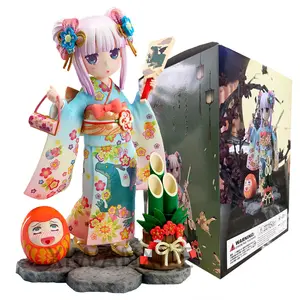 18cm Kobayashi-san Chi no Maid Dragon Kanna Anime Figure Dragon Maid Kanna Kamui Kimono Action Figure Collection Model Doll Toys