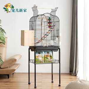 Extra Groot Gemakkelijk Schoon Vogelkooi Voor Papegaaien Spreeuwen Zwart Phoenix Effen Patroon Nieuwe Speciale Broedkooi Met Doosverpakking - Product Image 5