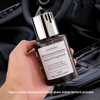 Bouteille diffuseur d'aromathérapie en verre blanc haute qualité, personnalisable avec logo, design voiture style TikTok, 160ml/120ml, couvercle décoratif