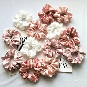 Soft Silk Elastic Hair Band Hair Ties Ponytail Holders Oversized Satin Scrunchies Hair accessories ties