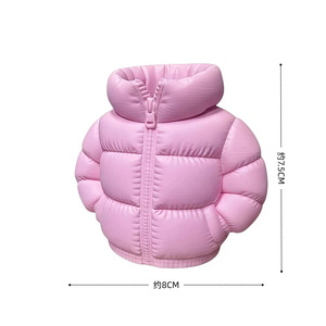 Portalápices con Forma de Chaqueta Acolchada Impresa en 3D, Organizador de Escritorio Redondo de Plástico, Caja de Almacenamiento Divertida y Creativa, Accesorio de Oficina - Product Image 4