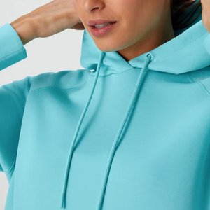 Sudadera con Capucha Personalizada de Alta Calidad para Mujer, Ligera, Forrada, de Algodón y Felpa, Transpirable, Suave, para Invierno, MOQ Bajo - Product Image 4