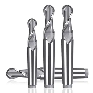 HUHAO Best Selling High Precision HSS Carbide End Mill Tapered Ball Nose End Mill 4-Flute H04230901