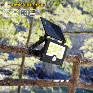 Solar Outdoor Wall <b>Light</b> <b>LED</b> <b>Sensor</b> <b>Light</b> IP64 Waterproof Foldable For Garden Courtyard - Product Image 1