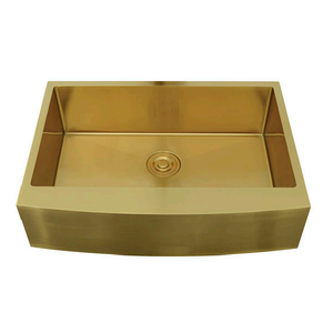 Nuovo Lavello da <span class=keywords><strong>Cucina</strong></span> Stile Rustico 33x21 pollici in Acciaio Inossidabile Calibro 18, Vasca Singola Quadrata Spazzolata con Frontale a Grembiule, Stile Fattoria, Angolare - Product Image 2