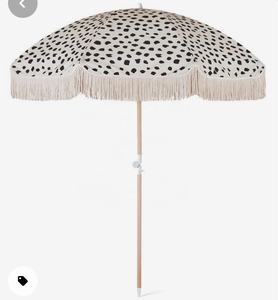 Пляжный зонт овиды с кисточками, уличный пляжный зонтик с песчаным якорем, пляжный зонтик высокого качества с основанием - Product Image 2