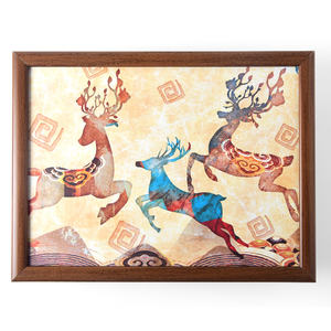 מותאם אישית מודפס לסביבה מודפסת עץ עם בד מגש העליון כרית עיצוב מודרני עבור שולחן אוכל - Product Image 6