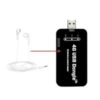 Adaptador de Red Inalámbrico 4G LTE USB Dongle CAT1 A7670E, Compatible con VOLTE, TEL, SMS, IOT, Comandos de Voz, con Tarjeta SIM