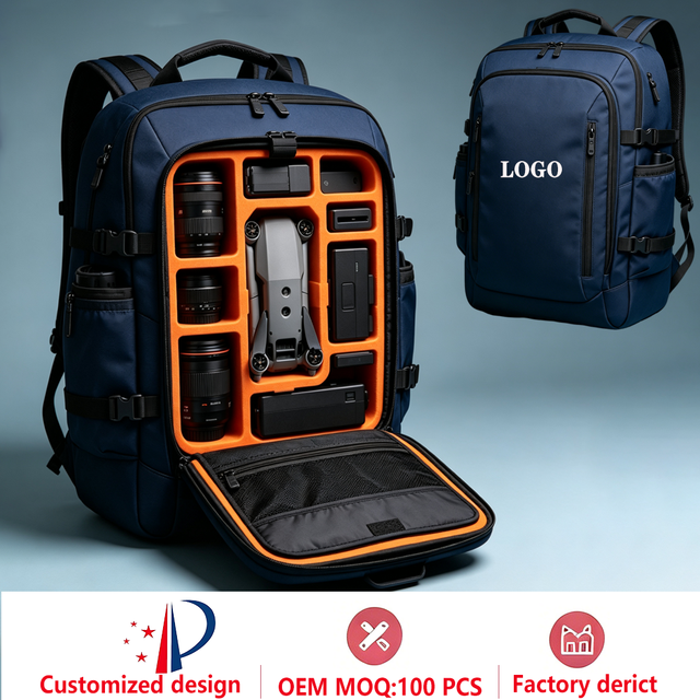 Custom Drone Waterproof Shockproof Backpack Portable Bag Multiple Pockets Camera Backpack for Photographer