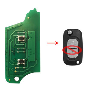 Carte de circuit imprimé de clé de voiture à distance avec puce PCF7946 433 MHz pour <span class=keywords><strong>Renault</strong></span> Clio III Clio 3 Kangoo Master Modus <span class=keywords><strong>Twingo</strong></span> 2006-2016 Clé à distance rabattable - Product Image 2