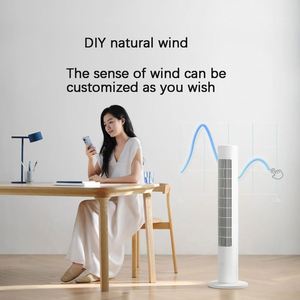 Mijia สมาร์ท DC อินเวอร์เตอร์ทาวเวอร์พัดลม2 DIY ลมธรรมชาติอุปทานอากาศนุ่มป้องกันความปลอดภัยของเด็ก xiaoai ควบคุมเสียง - Product Image 5