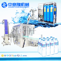 Mini ligne de production de remplissage d'eau Minera pure en plastique Machine d'embouteillage d'eau 3 en 1 entièrement automatique pour les petites entreprises