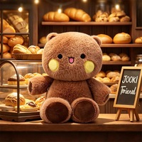 Peluche Ourson Bu-Bu One-Two Cross-border Running en polyester, coussin réconfortant et doudou pour enfant, compagnon de sommeil, 14 ans et plus