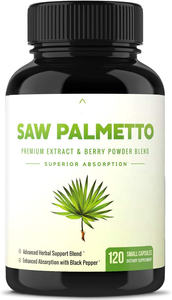 Saw Palmetto Softgel Capsules Supplément de prostate pour hommes DHT Blocker Supplément de croissance des cheveux à usage adulte uniquement pour les femmes enceintes - Product Image 6