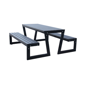 Đồ Nội Thất Sân Vườn Ngoài Trời Bàn Ăn Dã Ngoại Bằng Gỗ Nhựa Tổng Hợp Với Ghế Dài Bộ Bàn Cà Phê Dài 6 Ft 8 Ft Bên Ngoài - Product Image 1