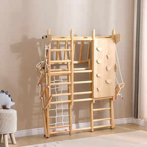 Triangle d'escalade en bois Montessori pour enfants tipi Playhouse Jungle Gym ensemble de jeu pour enfants aire de jeux intérieure en bois - Product Image 2