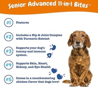 Beiyuan-OEM/ODM 11-en-1 Supplément de multivitamines naturelles pour animaux de compagnie à mâcher doux pour chiens et chats Soutient la peau des articulations et la santé immunitaire