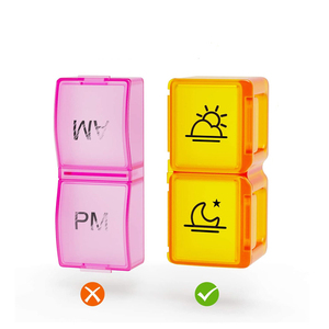 Organizador Portátil <span class=keywords><strong>de</strong></span> Pastillas, Caja Organizadora <span class=keywords><strong>de</strong></span> Pastillas Matutinas y Vespertinas, Almacenamiento <span class=keywords><strong>para</strong></span> 7 Días, 32 Compartimentos, Empaque <span class=keywords><strong>para</strong></span> <span class=keywords><strong>Viajes</strong></span> - Product Image 5