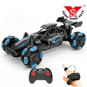 Voiture RC F1 4x4 à l'échelle <span class=keywords><strong>1</strong></span>:10, modèle de loisir, haute vitesse, <span class=keywords><strong>drift</strong></span> et cascades, avec pulvérisation de fumée et éclairage 360° °   Crawler RC rotatif 4x4 pour enfants - Product Image 1