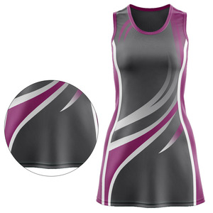 Uniforme de Netball al Por Mayor, Personalizado, Totalmente Sublimado, Transpirable, Opciones de Talla para Adultos, Vestidos sin Mangas para Netball - Product Image 2