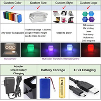 Boîte de présentation SHP personnalisée pour cartes gradées 35pt, en acrylique avec éclairage LED et base magnétique, pour collection de slabs PSA BGS CGC SGC