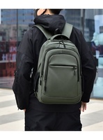 Nouveau Sac à Dos Ordinateur Unisexe Imperméable Tendance pour Affaires, Multifonctionnel, Résistant à l'Usure, en Polyester avec Fermeture Éclair, pour Étudiants et Scolaires