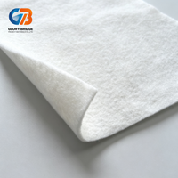 Tissu géotextile aiguilleté en fibres courtes de polyester et de polypropylène pour routes, décharges et drainage