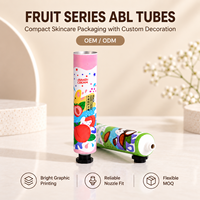 Tubes cosmétiques personnalisés, emballages vides pour crème pour les mains, tubes à presser, impression UV, étiquette privée, diamètre 12,7-35 mm
