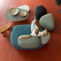 Canapé de réception moderne commercial en tissu pour bureau, ensemble de canapés de bureau, mobilier de bureau - Usine de Foshan