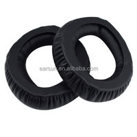 Coussinets d'oreille de remplacement PX360/MM550-X/MM450-X-Coussinets en mousse à mémoire de forme de qualité supérieure avec isolation phonique, noir