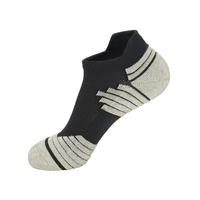 OEM Lot de 4 paires de chaussettes de sport pour hommes en coton peigné orange, chaussettes de compression athlétiques à la cheville