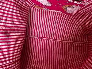Bolso de Mano Acolchado de Algodón con Estampado de Bloques, Espacioso, para Artículos Esenciales Diarios, Compras, Viajes - Product Image 6