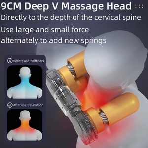 <strong>3D</strong> Vibrating Air Pressure Massage Cushion Adjustable Heated Back Body Seat Cushion Car Seat Chair Massager Lumbar Neck Heating - Product Image 6