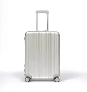 Groothandel Aluminium Bagage Van Hoge Kwaliteit Met Volledig Aluminium 20 Inch Bagage Reiskoffer Mode Slazenger Koffer