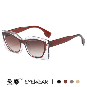 แว่นกันแดดทรงสี่เหลี่ยม ยี่ห้อ Yingtai รุ่น Cat Eye ป้องกันรังสียูวี 400 วัสดุ PC สำหรับทุกเพศ สไตล์สตรีท - Product Image 2