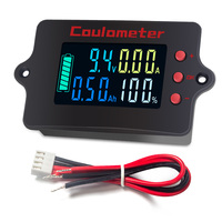 Testeur de batterie général Peacefair PZEM-037 8-120V, voltmètre numérique, mesure de la capacité pour voiture, moto, chariot de golf, écran LCD