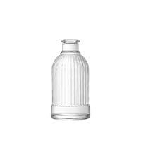 Bouteille diffuseur en verre rond authentique de 100 ml pour diffuseur à bâtonnets, bouteilles et boîte de diffuseur gris