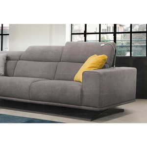 Sofá de tela con respaldo Modular para interiores, muebles para sala de estar, sofá en forma de L de esquina seccional gris y <span class=keywords><strong>blanco</strong></span> - Product Image 3